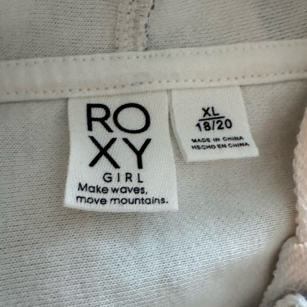 Roxy Striped Long Sleeve Shirt - Blue, White, Tan - Picture 3 of 3